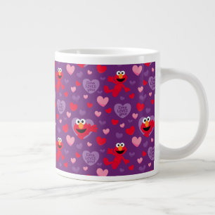 Elmo houdt van je Valentijnsdag Grote Koffiekop