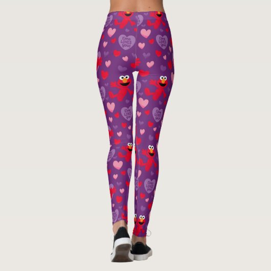 Elmo houdt van je Valentijnsdag Leggings (Achterkant)