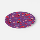 Elmo houdt van je Valentijnsdag Papieren Bordje (Gekanteld)