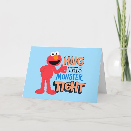 Elmo | Hug deze Monster Tight Kaart (Voorkant)