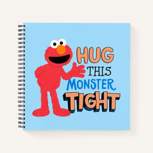 Elmo | Hug deze Monster Tight Notitieboek (Voorkant)