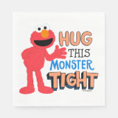 Elmo | Hug deze Monster Tight Servet (Voorkant)