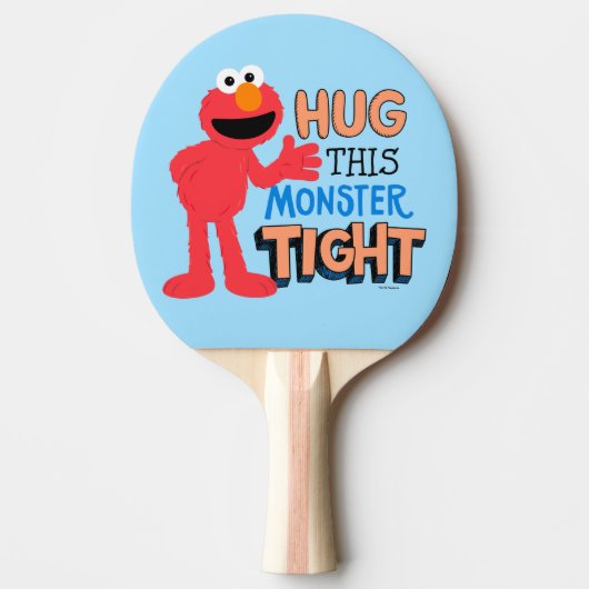 Elmo | Hug deze Monster Tight Tafeltennisbatje (Voorkant)