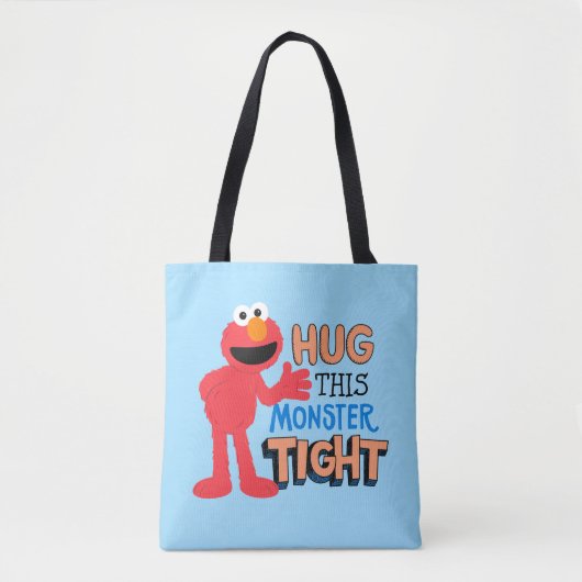 Elmo | Hug deze Monster Tight Tote Bag (Voorkant)