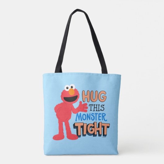 Elmo | Hug deze Monster Tight Tote Bag (Achterkant)
