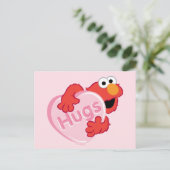Elmo "Hugs" Valentijn Heart Snoep Briefkaart (Staand voorkant)