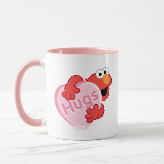 Elmo "Hugs" Valentijn Heart Snoep Mok (Links)