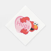 Elmo "Hugs" Valentijn Heart Snoep Servet (Hoek)