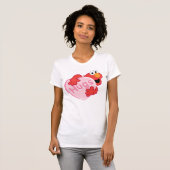 Elmo "Hugs" Valentijn Heart Snoep T-shirt (Voorkant volledig)