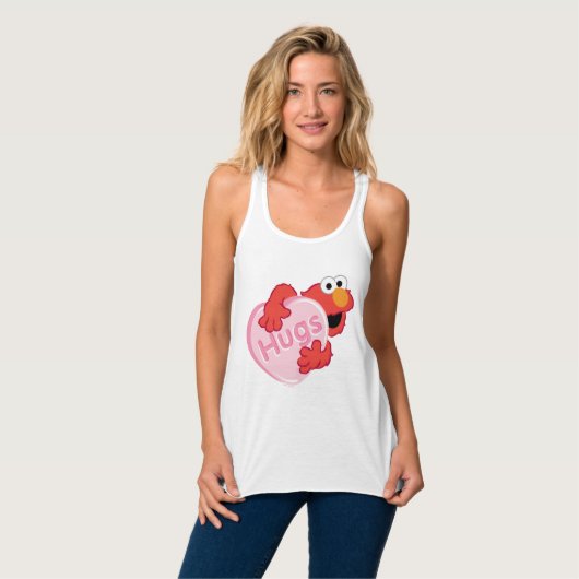 Elmo "Hugs" Valentijn Heart Snoep Tanktop (Volledige Voorkant)