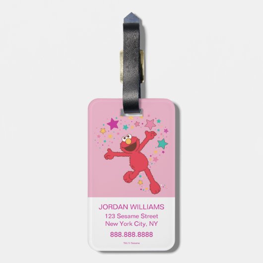 Elmo | Ik kan alles doen Bagagelabel (Achterkant verticaal)