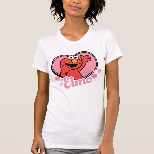 Elmo in Hart Valentijn T-shirt (Voorkant)