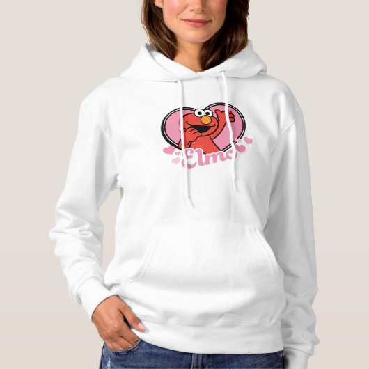 Elmo in Hart Valentijnsdag Hoodie (Voorkant)