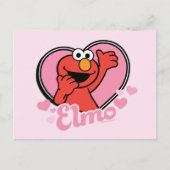 Elmo in Heart Valentijn Briefkaart (Voorkant)