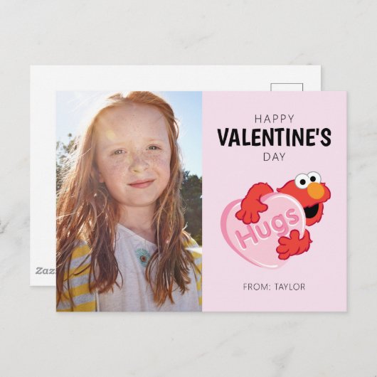 Elmo in Heart Valentijn Briefkaart (Voorkant / Achterkant)