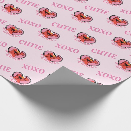 Elmo in Heart Valentijn Cadeaupapier (Hoek)