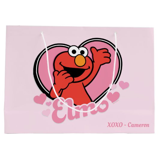 Elmo in Heart Valentijn Groot Cadeauzakje (Achterkant)