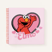 Elmo in Heart Valentijn Notitieboek (Voorkant)