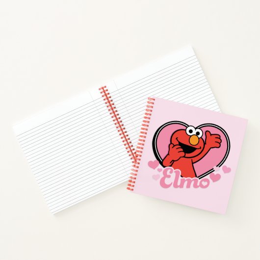 Elmo in Heart Valentijn Notitieboek (Binnen)