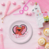 Elmo in Heart Valentijn Papieren Bordje (Feest)