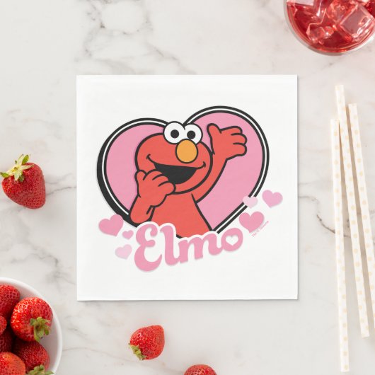 Elmo in Heart Valentijn Servet (Insitu)