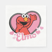 Elmo in Heart Valentijn Servet (Voorkant)