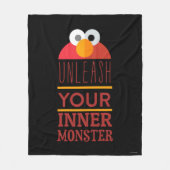 Elmo Inner Monster Fleece Deken (Voorkant)