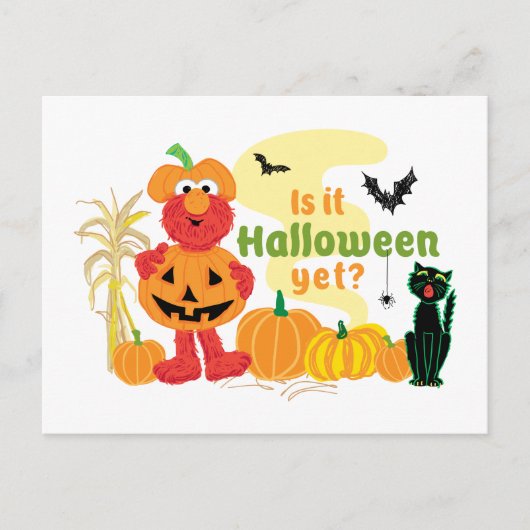 Elmo | Is het nog Halloween? Briefkaart (Voorkant)