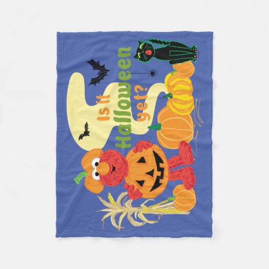 Elmo | Is het nog Halloween? Fleece Deken (Voorkant)