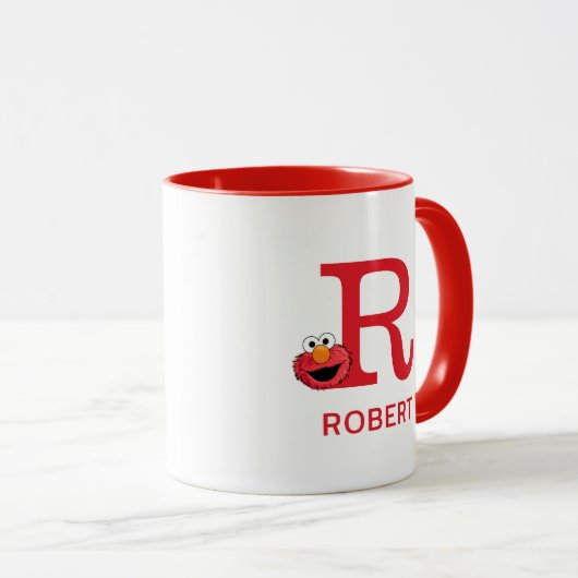 Elmo Jouw naam toevoegen & Monogram R Mok (Voorkant rechts)