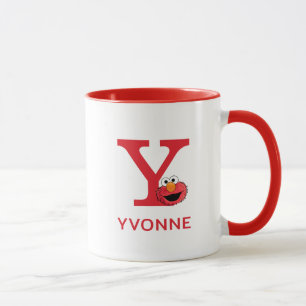 Elmo Jouw naam toevoegen & Monogram Y Mok
