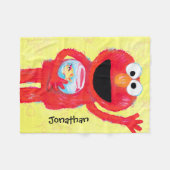 Elmo Karakter Art Illustratie Fleece Deken (Voorkant (Horizontaal))