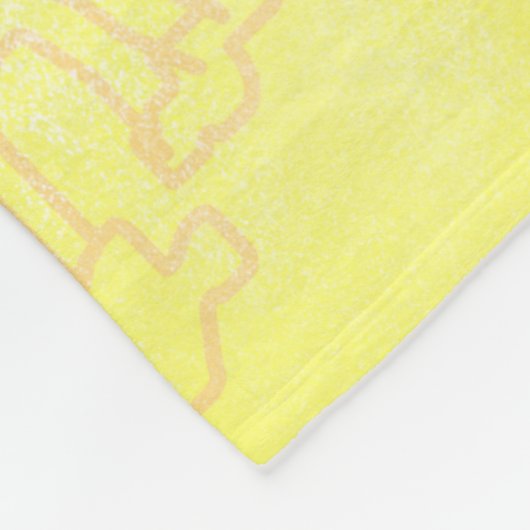 Elmo Karakter Art Illustratie Fleece Deken (Hoek)