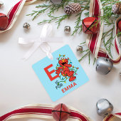 Elmo kerstlampjes | Persoonlijke naam en foto Metalen Ornament