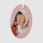 Elmo kerstlampjes | Persoonlijke naam en foto Ornament (voorkant)