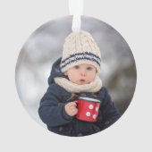 Elmo Kerstmis | Gepersonaliseerde naam & foto Ornament (achterkant)