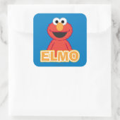 Elmo Klassieke Stijl Vierkante Sticker (Tas)