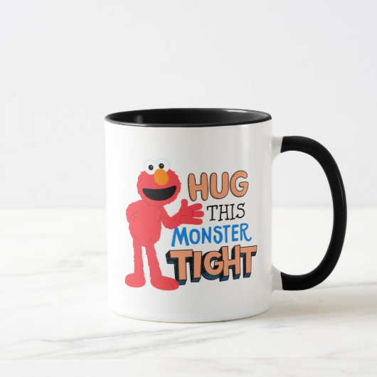 Elmo | Knuffel deze monster stevig Mok (Rechts)