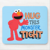 Elmo | Knuffel dit monster stevig Muismat (Voorkant)