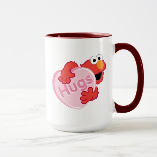 Elmo "Knuffels" Valentijnshart Snoepgoed Mok (Rechts)
