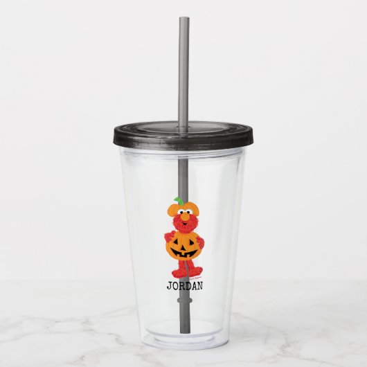 Elmo | Kute als pompoen Acryl Drinkbeker (Voorkant)
