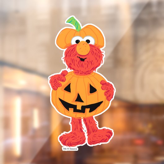 Elmo | Kute als pompoen Raamsticker (Vel 2)