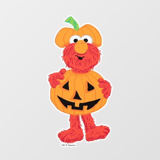 Elmo | Kute als pompoen Raamsticker (Vel)