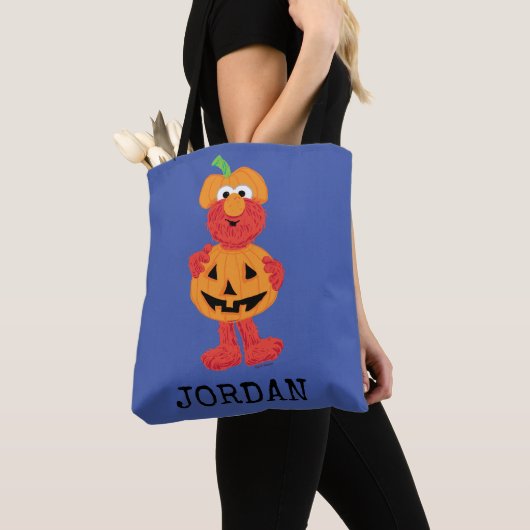 Elmo | Kute als pompoen Tote Bag (Dichtbij)