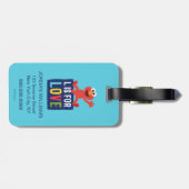 Elmo | L is voor Liefde Bagagelabel (Achterkant horizontaal)