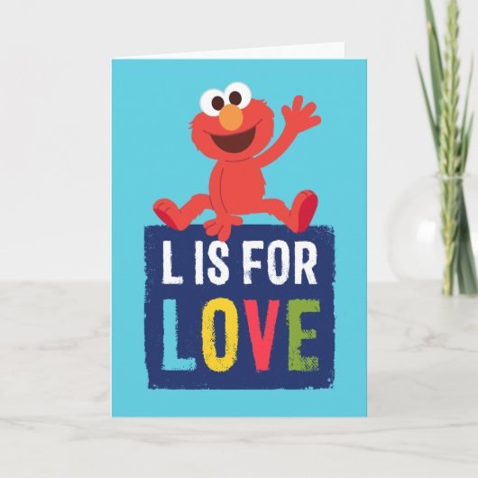 Elmo | L is voor Liefde Kaart (Voorkant)