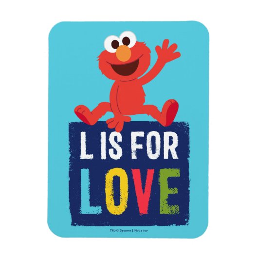 Elmo | L is voor Liefde Magneet (Verticaal)