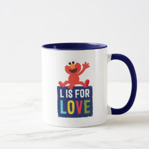 Elmo L is voor Liefde Mok