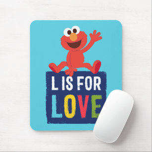 Elmo   L is voor Liefde Muismat
