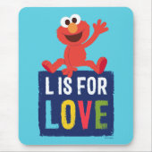 Elmo | L is voor Liefde Muismat (Voorkant)